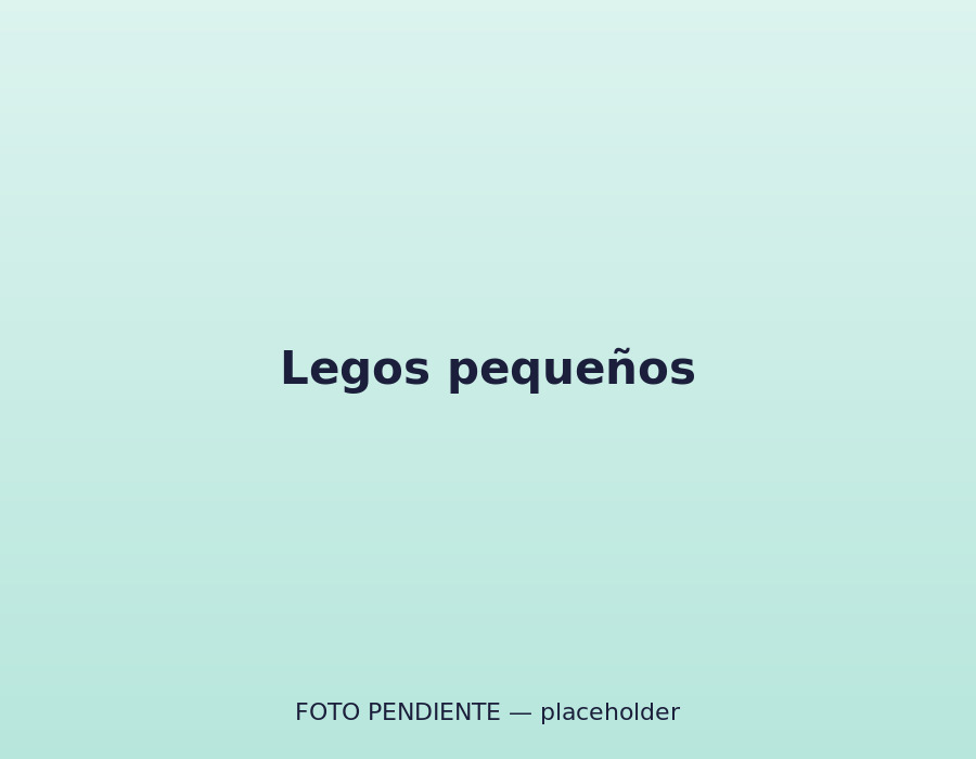 Mesa de Lego pequeño en la zona de aprendizaje