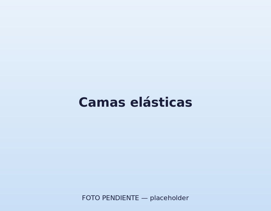 Camas elásticas en la zona de psicomotricidad