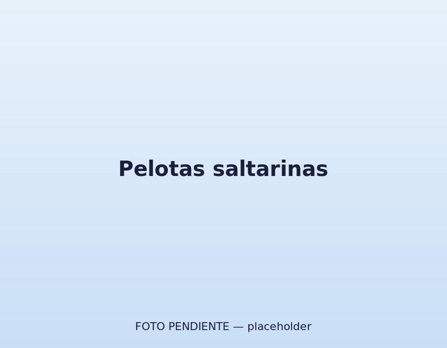 Pelota saltarina en la zona de psicomotricidad